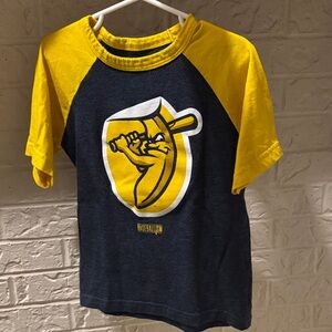 Kids Yellow and Blue Graphic T-Shirt